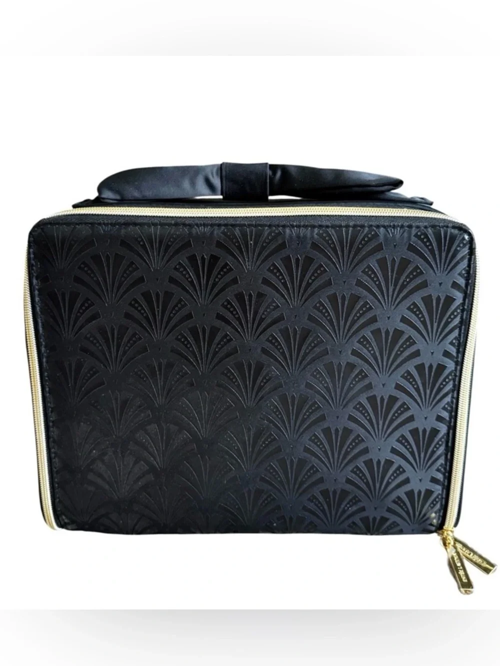 Estee Lauder Black Satin Cosmetic Train Case